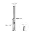 thumbnail image 2 of Uxcell Carbide Flute End Mill CNC Router Bit Cutting 4mm x 22mm, 2 of 5