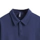 thumbnail image 3 of Blusa y camisa de manga larga con cuello vuelto para hombre, color liso, informal, holgada, con medio botón, manga larga, cuello vuelto, blusas de poliéster para hombre, 3 of 5