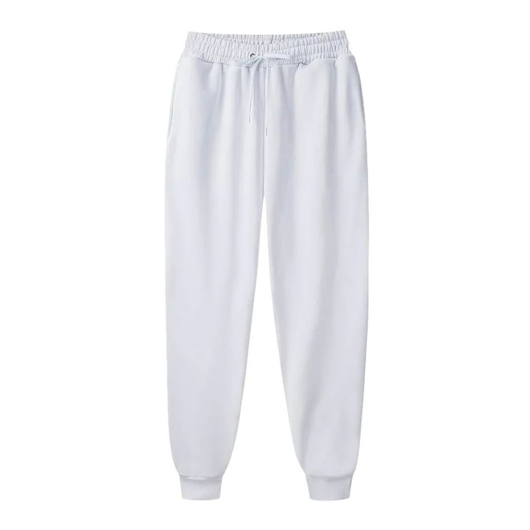Plain white sweatpants hotsell