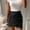Black, variant on Tqcoqu Women's Skirt Ruched Wrap High Waist Faux Suede Skirt Zipper Back Above Knee A Line Bodycon Mini Skirt Basic Skirt,Brown,Women's S-XL