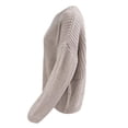 thumbnail image 4 of JINMGG 2024 Fall Winter Plus Size Sweaters for Women Clearance,Women Fashion Loose Pullover Solid Color Long Sleeves Sweater Tops, 4 of 5