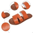 thumbnail image 6 of Mepaouo Slides for Women 2025 Minimalist Slip on Summer Flats Comfortable Soft Leather Flat Sandals, 6 of 8