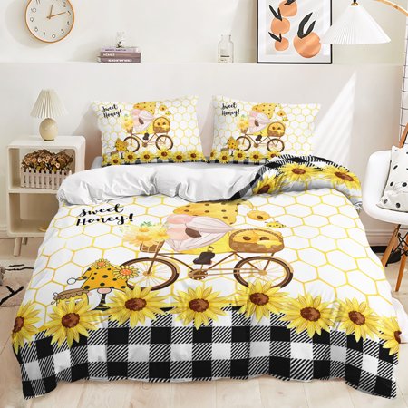 Hosima 3 Piece 3D Digital Printed Duvet Cover Full Size Bedroom Decorative Bedding Set,DEX14-King