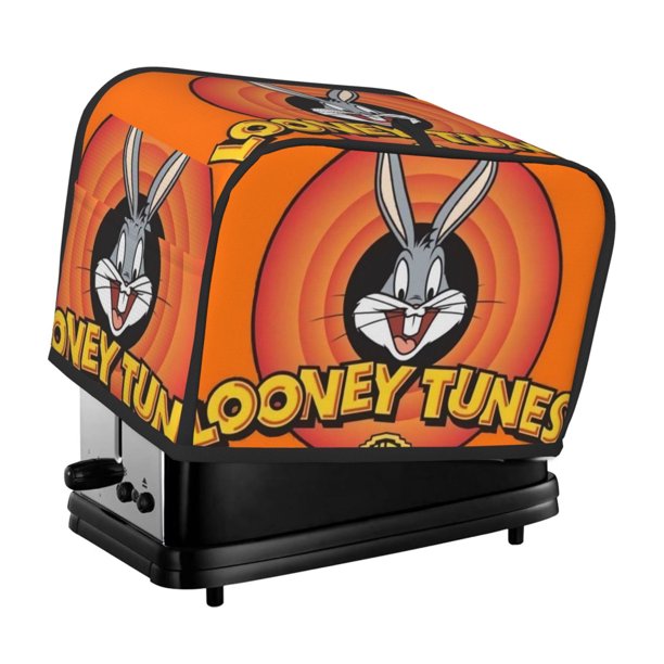 Funda para tostadora Bugs Bunny de 2 rebanadas, funda protectora contra el polvo y las huellas dactilares para pan, de poliéster, fundas para pequeños electrodomésticos de cocina