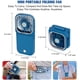 thumbnail image 2 of Ventilador de cuello colgante plegable * Ventilador mejorado [Tesoro de carga + Soporte] Azul Fokelyi WMZY-103-1, 2 of 7