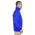 thumbnail image 3 of UltraClub Adult Full-Zip Hooded Pack-Away Jacket - ROYAL - L 8929, 3 of 3