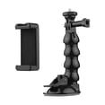 thumbnail image 2 of Gps 16cm/6.3in Flexible Suction Cup Mount Windshield Suction Cup Phone Mount 360Rotatable 1/4 Inch Screw Connector with Phone Holder for Smartphone Sports Camera, 2 of 7