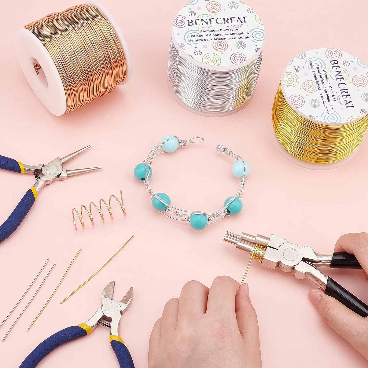 9 10 12 15 17 18 20 Gauge Aluminum Wire (18 Gauge492 FT) Anodized Jewelry Craft Making Beading Floral Colored Aluminum Craft Wire for Garden Model Making - Copper Tone Brown
