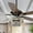 Black, variant on Parrot Uncle 52" Modern Crystal Ceiling Fan with Light and Remote, Chandelier Fan, Chrome