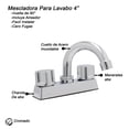 thumbnail image 2 of Llave Mezcladora Idrop Cuerpo ABS Manerales Queen, 2 of 7