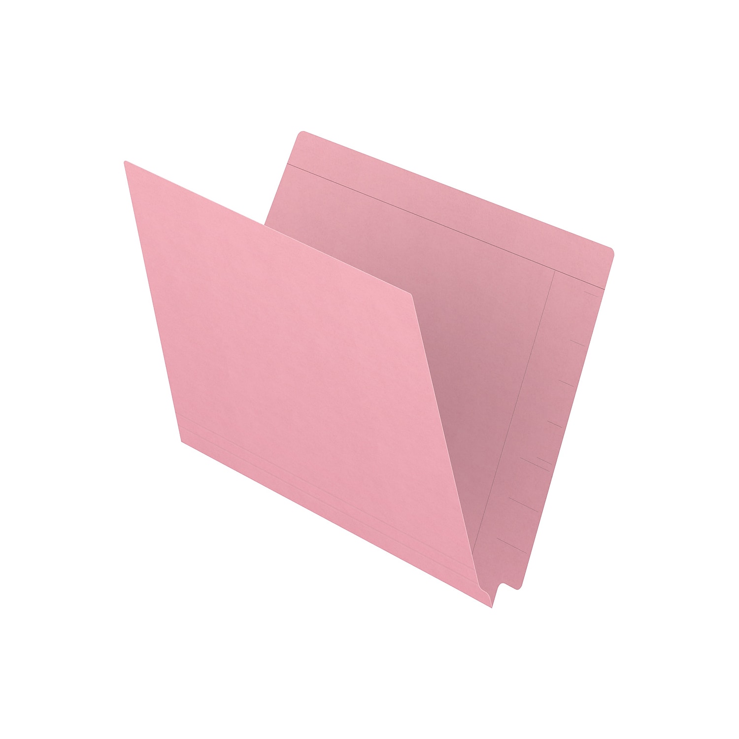 Medical Arts Press Kardex Match Reinforced End Tab File Folder Straight Cut Letter Size Pink 100/Box