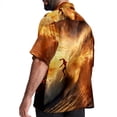 thumbnail image 3 of Surfing in Summer Men's Casual Printed Button Down Short Sleeve Poplin Hawaiian Beach Shirt with Spread Collar Tops, 3 of 6