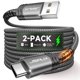 thumbnail image 1 of Cable USB C JSAUX [Paquete de 2, 2 m] Carga rápida para iPhone y Samsung, 1 of 7
