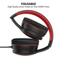 thumbnail image 2 of RORSOU R10 On-Ear Headphones with Microphone, Lightweight Folding Stereo Bass Headphones with 1.5M No-Tangle Cord,, 2 of 7