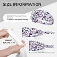thumbnail image 2 of music Skull record mike Headbands for Women Men, Workout Elastic Sweat Band for Yoga Running Cycling Gym Exercise Non Slip Head Bands for Women's Hair, 2 of 5