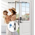 thumbnail image 3 of Veise Smart Lock, Cerradura de puerta con huella digital, Cerradura de puerta de entrada sin llave 7 en 1 con control de aplicación, teclado electrónico con pantalla táctil, cerrojo inteligente, cerra, 3 of 5