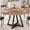47in Brown Dining Table, variant on Hijob 42 Inch Rustic Round Dining Table, Circle Dining Table for Dining Room, Home(Only Table)