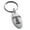 Silver, variant on Stainless Steel Letter T Initial Dotted Monogram Engraved Small Oval Charm Keychain Keyring