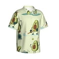 thumbnail image 2 of Balery Avocado for Exercise Print Men's Hawaiian Shirts Short Sleeve Beach Shirt Relaxed Fit Vacation Button Down Shirts-XX-Large, 2 of 9