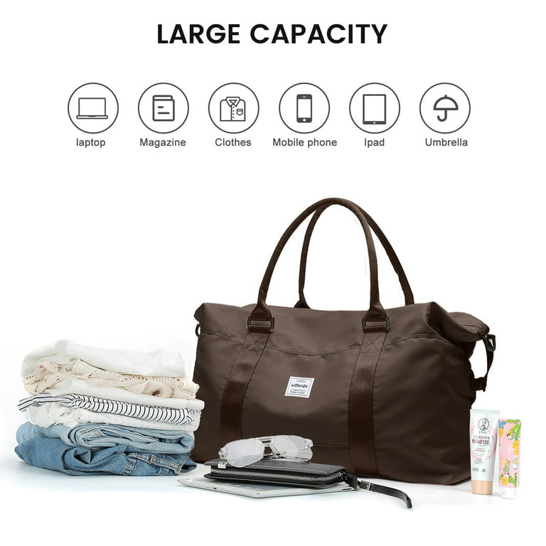 Large Duffle Bag for Travel Waterproof 21 Inch, Vankor Gym Duffel  Bag for Women Men Durable Carry on Weekender Overnight Sports Luggage  Weekend Beach Yoga Workout Hospital Mommy Diaper Bag