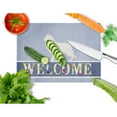 thumbnail image 2 of Caroline's Treasures Berger Blanc Suisse Welcome Glass Cutting Board Large, 2 of 2