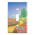 thumbnail image 1 of GRAPHICS MORE The Wizard of Oz Ruby Slippers Logo Plastic Wall Decor Toggle Light Switch Plate Cover, 1 of 1