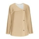 thumbnail image 5 of Blusa tipo túnica con cuello en V para mujer, manga larga, estampado geométrico, informal, de poliéster, con botones delanteros, para el hogar o la oficina, sopatenor, 5 of 9