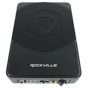 Rockville SS10P 10 800w Slim Under-Seat Active Powered Car/Truck Subwoofer Sub