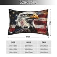 thumbnail image 2 of Salouo Retro American Eagle A Pattern Pillow Cases,1PC Pillow Covers with Envelope Closure Decorative Pillow Case for Bed Couch,Pillows Not Included-14"x20", 2 of 6