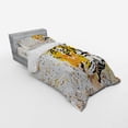 thumbnail image 3 of Ambesonne Animal Bedding Set 4 Pcs, Vector Wildlife Tiger, Queen, Orange, 3 of 3