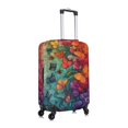thumbnail image 3 of Balery Luggage Cover Butterfly Flower Cascade Print Suitcase Covers for Luggage Elastic Washable Suitcase Protector Fits 18-32 Inch Luggage-Medium, 3 of 9