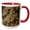 Red/White, variant on 3drose, Giallo Farfalla Granite Print, 11oz Magic Transforming Mug