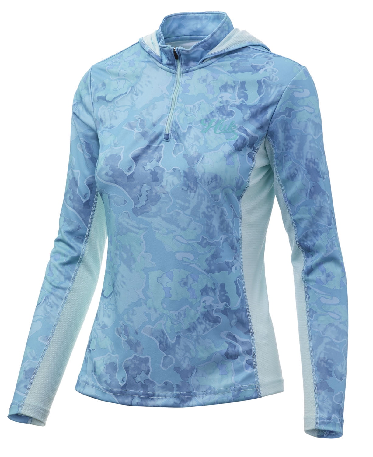 huk long sleeve hooded shirt