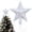 White, variant on Star Christmas Tree Topper, Shatterproof Plastic Material with Glitter Finish, Reusable Xmas Tree Decoration for Holiday Parties and Home Use, Pink