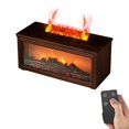 thumbnail image 1 of Fireplace Flame Air Diffuser Humidifier, 7 Colors Aromatherapy Essential Oil Diffuser, 150ml Ultrasonic Aroma Humidifier with Remote, 3 Gears Timer Shutdown for Home Bedroom Office Yoga, 1 of 8