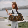 thumbnail image 6 of Rateoe Festive Squirrels Dark Forest Pattern Gym Bag for Women, Duffle Bag for Travel with Wet Pocket, Carry on Weekender Bags for Women, Water Resistant Travel Bag Duffel Bag, 6 of 7