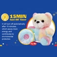 thumbnail image 3 of Light Up Stuffed Bunny Plush LED Musical Bear Dog Stuffed Animal Singing Toy Night Light Rabbit Easter Valentines Day Gift, 3 of 6
