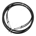 thumbnail image 1 of Unique Bargains 2pcs 16ft 197 Inch Marine Type 3300 / 33C Throttle Shift Remote Control Box Cable for Yamaha Outboard Engine Boat Black, 1 of 7