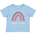 thumbnail image 3 of Inktastic Mimi and Papa Love Me Rainbow Girls Toddler T-Shirt, 3 of 5