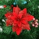 thumbnail image 3 of Adornos navideños, corona de ratán con flores doradas y rosas, flores decorativas, decoración de flores navideñas, suministros para árboles de Navidad DIY, 3 of 6