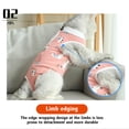 thumbnail image 5 of Cat Recovery Suit Female, Breathable Cat Onesie After Surgery Female for Cats After Surgery Recovery, Kitten Onesie After Spay Wear Anti Licking, Light pink,S, 5 of 6