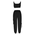 thumbnail image 4 of Winter Save Big! Kiplyki Women's Gym Sport Suit Sports Color Camisole Two-Piece High Waist Pants Casual Suit Spring, 4 of 6