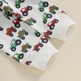 thumbnail image 6 of Ulanda Toddler Baby Boy Clothes Fall Winter Outfit Long Sleeve Sweatshirts Pant Infant Baby Farm Clothes (White, 18-24 Months), 6 of 7