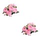 thumbnail image 2 of Wosthever Ramo de rosas persas filipinas artificiales de 5 cabezas, simulación para el hogar, decoración para fiesta de boda, flores Type3 NO3, 2 of 6