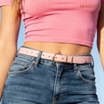 thumbnail image 3 of JASGOOD 2 Pack Belts for Women Fashion Skinny Leather Belt with Gold Buckle, 3 of 11