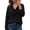 Black, variant on Women's Cowl Neck Sweater Casual Long Sleeve Pullover Sweaters Top