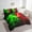 Green Red, variant on Erosebridal 3D Geometric Bedding Sets Twin Size, Lightsaber Comforter Sets with Sheets, Teens, Reversible 7-Piece