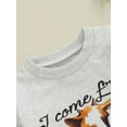 thumbnail image 6 of Suealasg Western Baby Boys Girls Romper Long Sleeve Crew Neck Letter Cattle Print Bodysuit 3 6 12 18 Months Infant Fall One Piece Clothes, 6 of 8