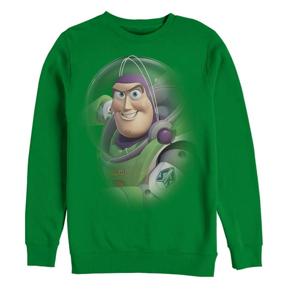 Men's Toy Story Buzz Lightyear Sweatshirt Kelly Green X Large