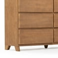 thumbnail image 5 of Plank+Beam Solid Wood Farmhouse 6 Drawer Dresser, Pecan Wirebrush, 5 of 10